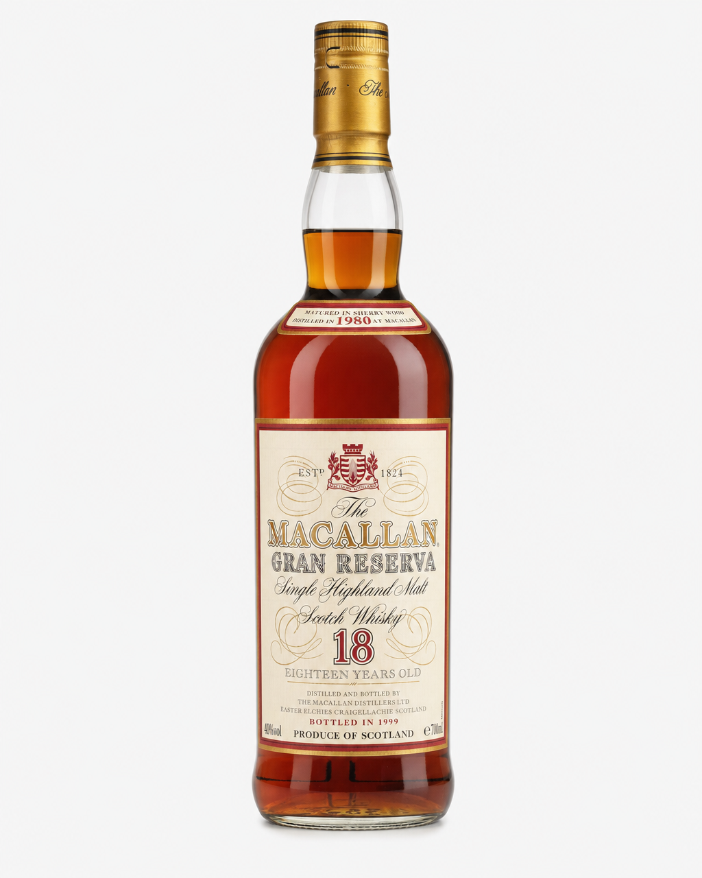 Macallan 18 Years Old 1980 / Gran Reserva bottle