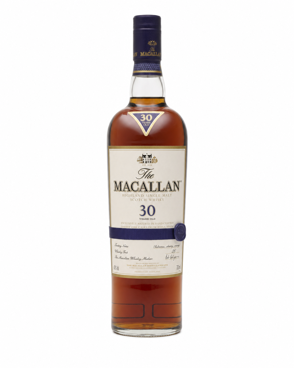 Macallan 30 Year Old Sherry Oak bottle