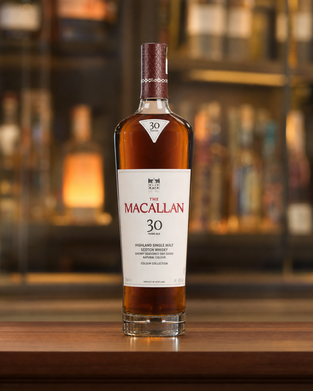 Macallan 30 Years Old / The Colour Collection bottle, alternate view