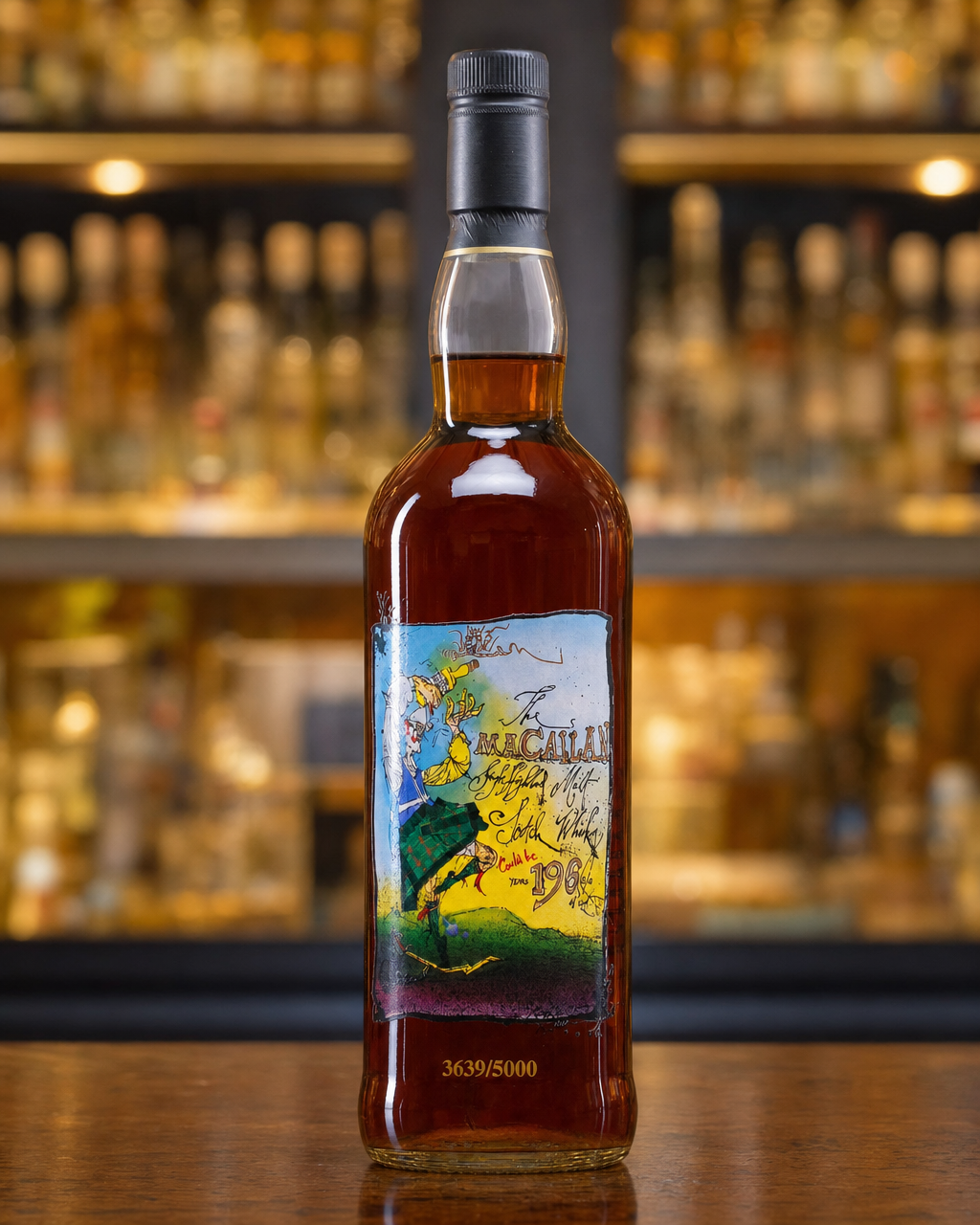 Macallan Private Eye bottle, alternate view