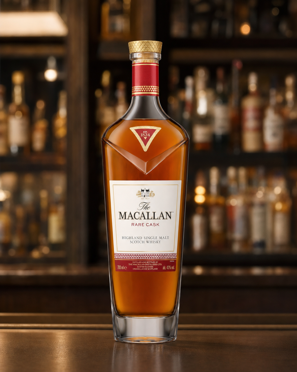 Macallan Rare Cask bottle, alternate view
