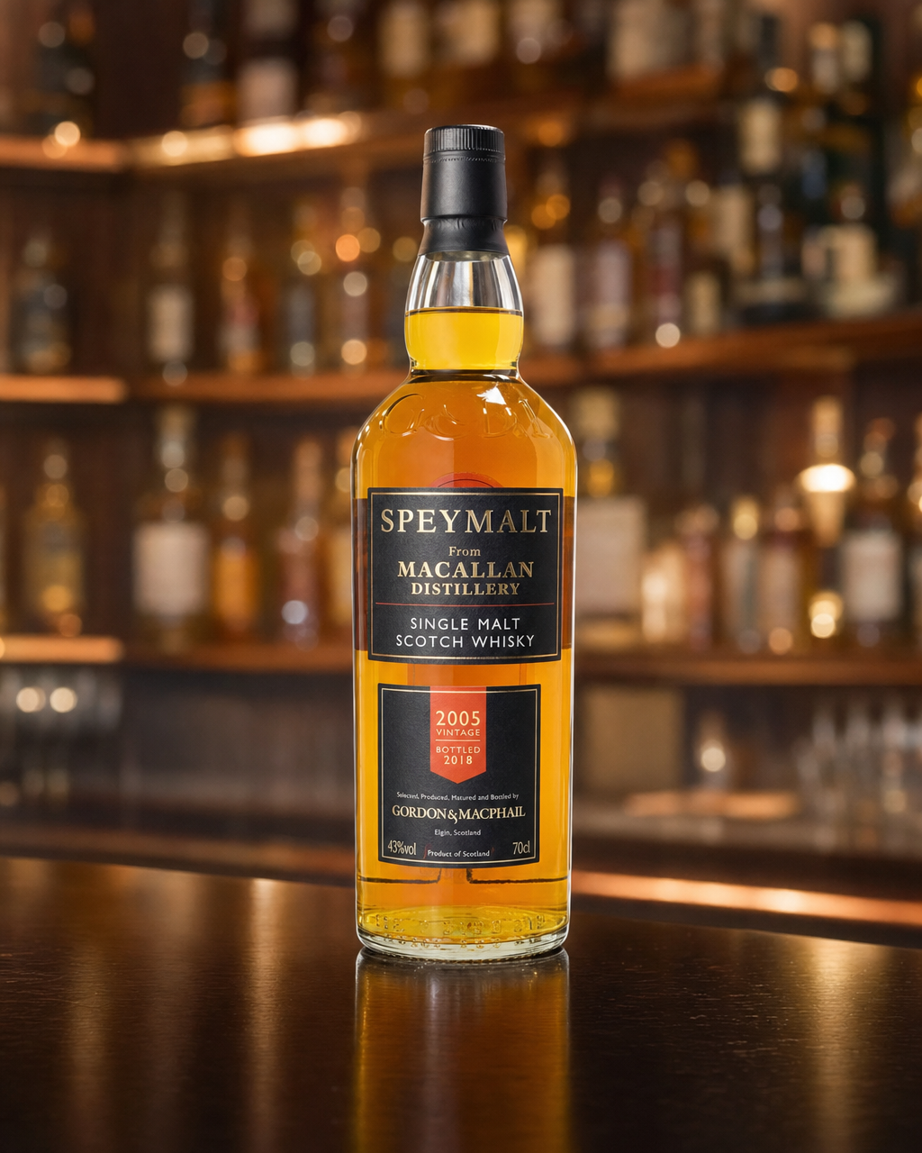 Macallan Speymalt 2005 Gordon & Macphail bottle, alternate view
