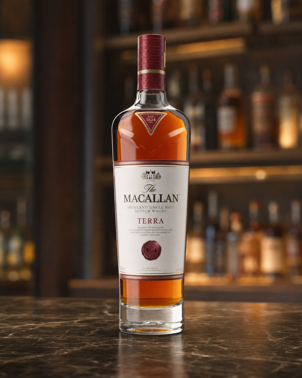 Macallan Terra bottle, alternate view