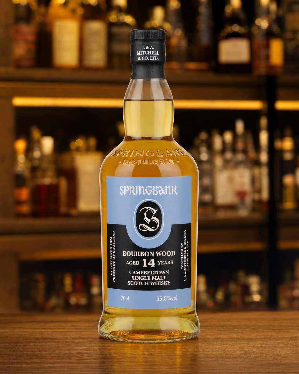 Springbank 2002 14 Year Old Bourbon Wood bottle, alternate view