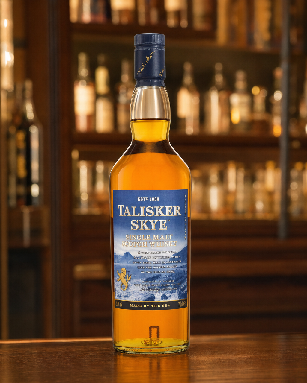 Talisker Skye bottle, alternate view