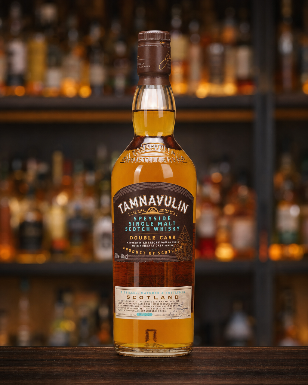 Tamnavulin Double Cask bottle, alternate view