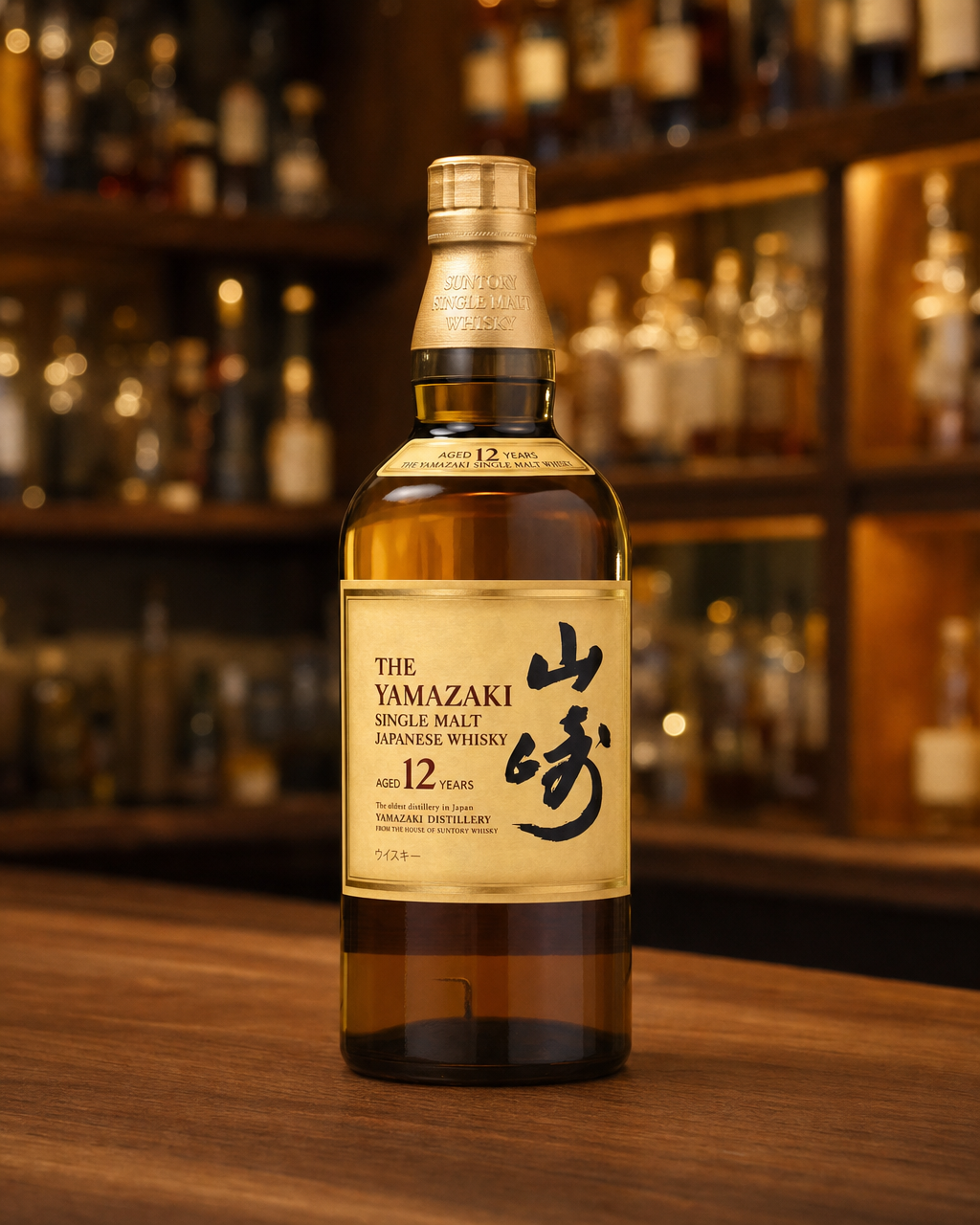 Yamazaki 12 Years Old / Suntory bottle, alternate view