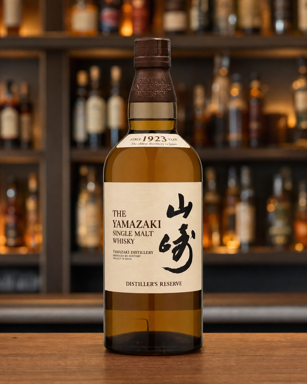 Yamazaki Distiller's Reserve bottle, alternate view