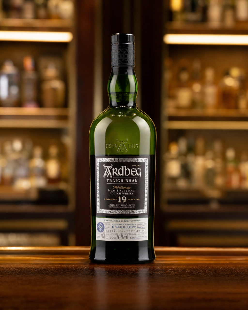 Ardbeg 19 Year Old Traigh Bhan Batch #4 bottle, alternate view