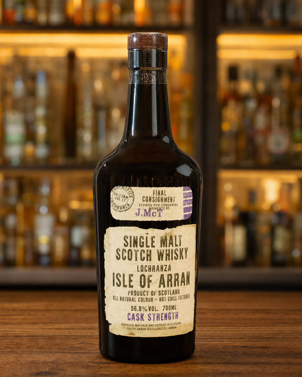 Arran Smugglers' Series Volume 3 / The Exciseman bottle, alternate view