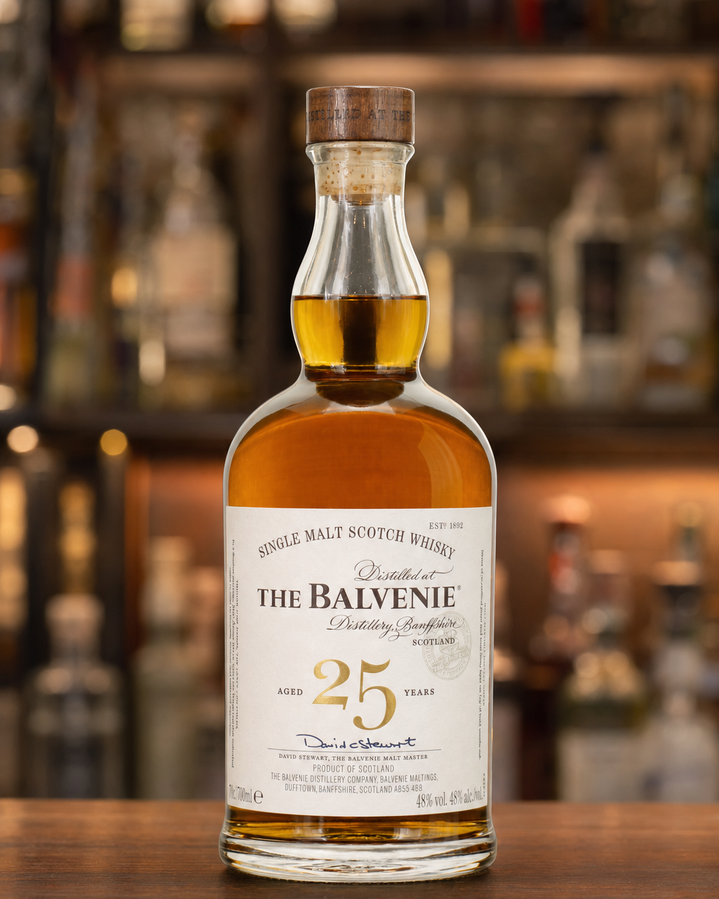 Balvenie 25 Year Old Rare Marriages bottle, alternate view