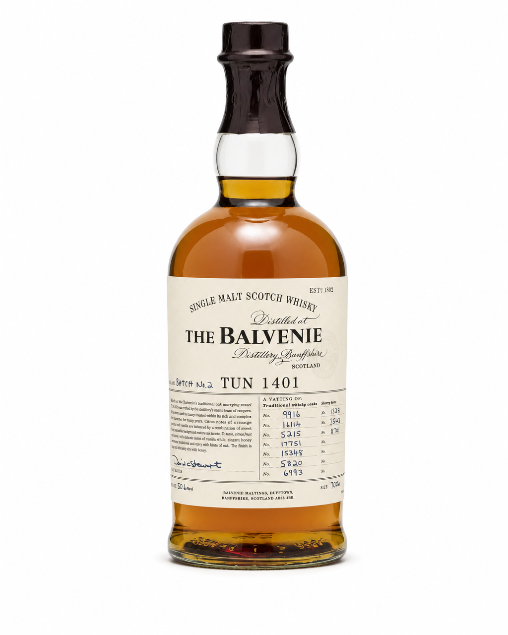 Balvenie Tun 1401 Batch #2 bottle