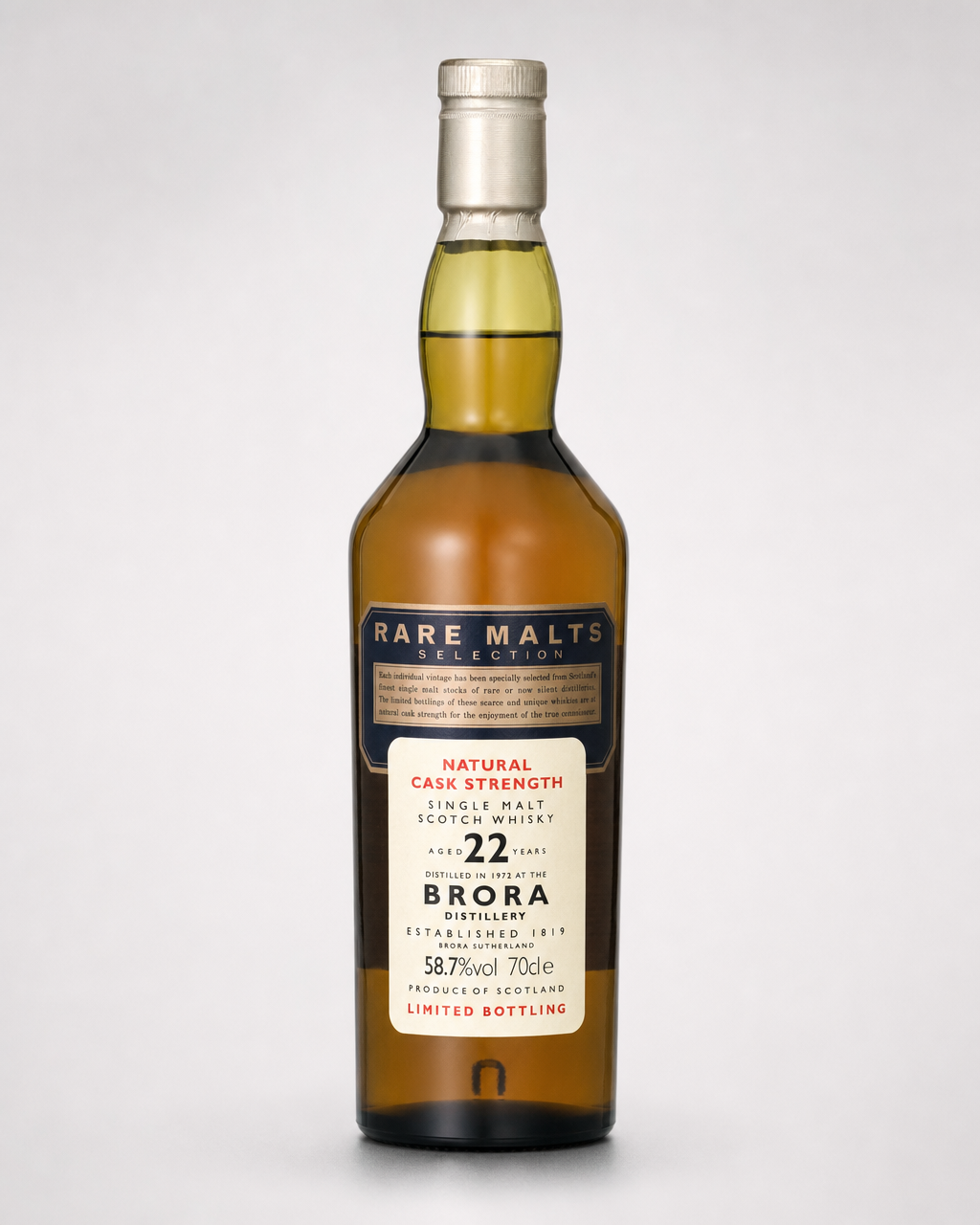 Brora 22 Years Old 1972 / Rare Malts (58.7%) bottle