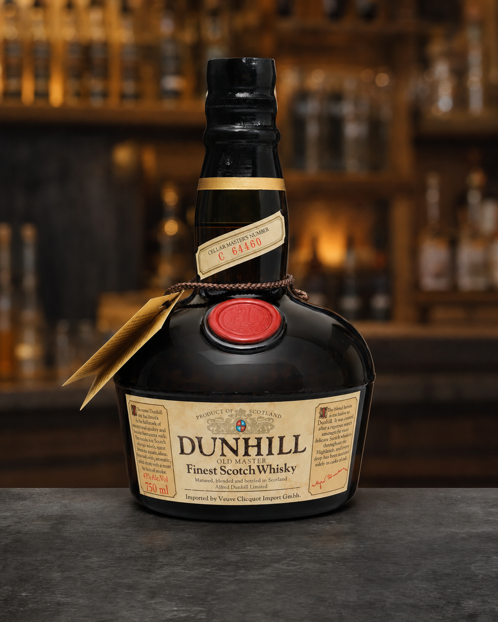 Dunhill Old Master bottle, alternate view