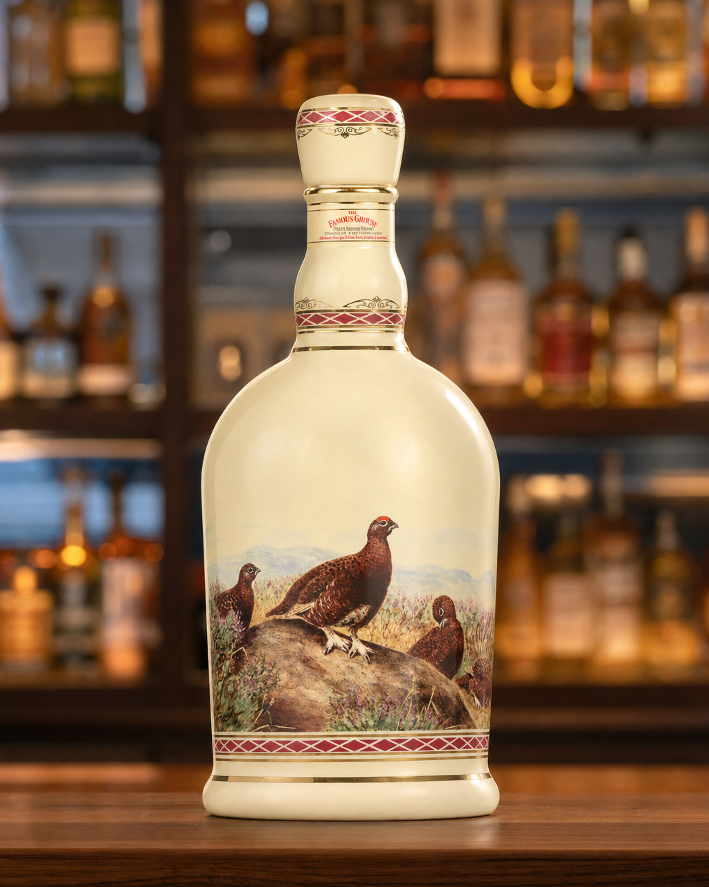 Famous Grouse Highland Decanter bottle, alternate view