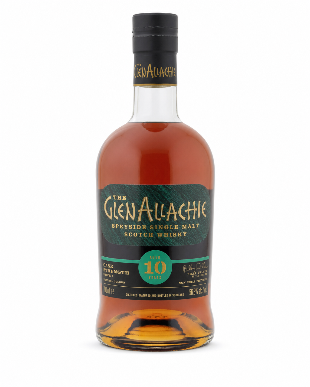 GlenAllachie 10 Year Old Cask Strength Batch #7 bottle