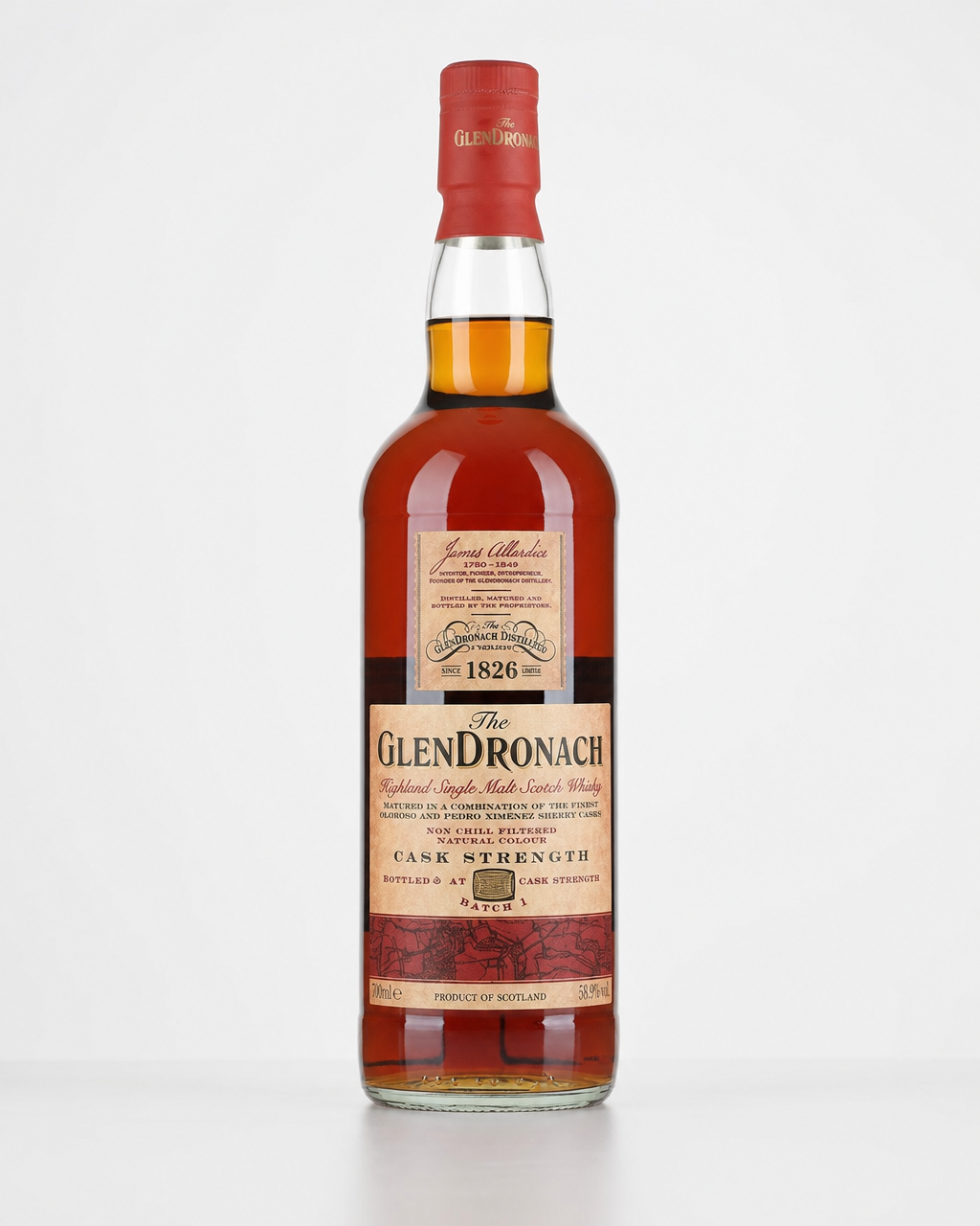 GlenDronach Cask Strength Batch #1 bottle