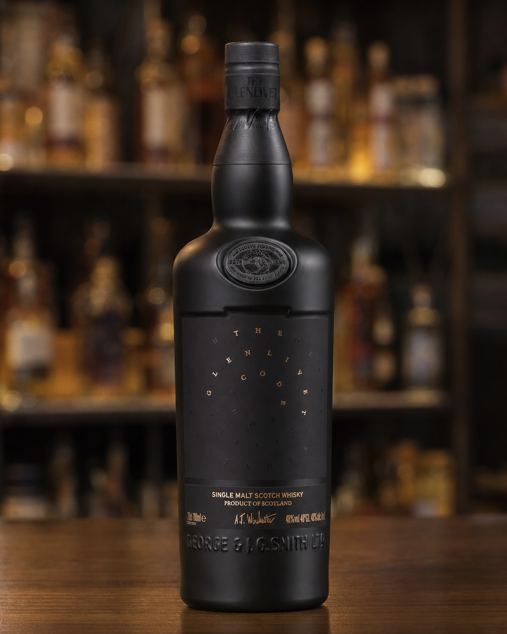 Glenlivet Code bottle, alternate view