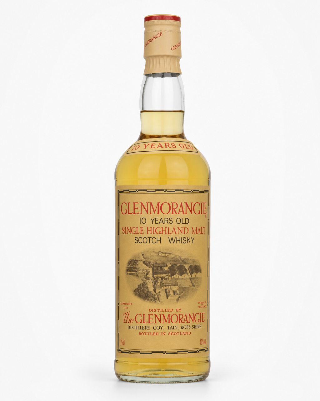 Glenmorangie 10 Year Old / Bottled 1980s bottle