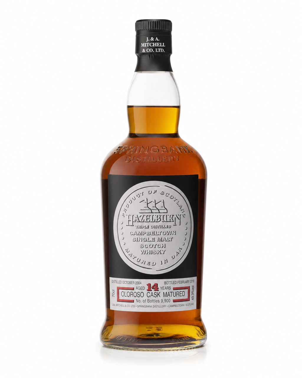 Hazelburn 2004 14 Year Old Oloroso Cask bottle