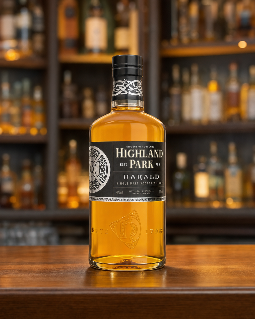 Highland Park Harald bottle, alternate view