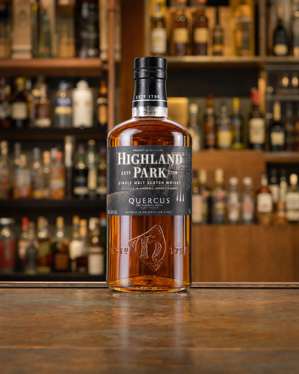 Highland Park Quercus bottle, alternate view