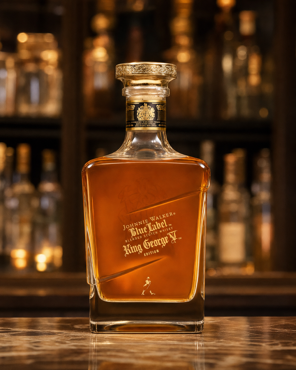 Johnnie Walker King George V bottle, alternate view