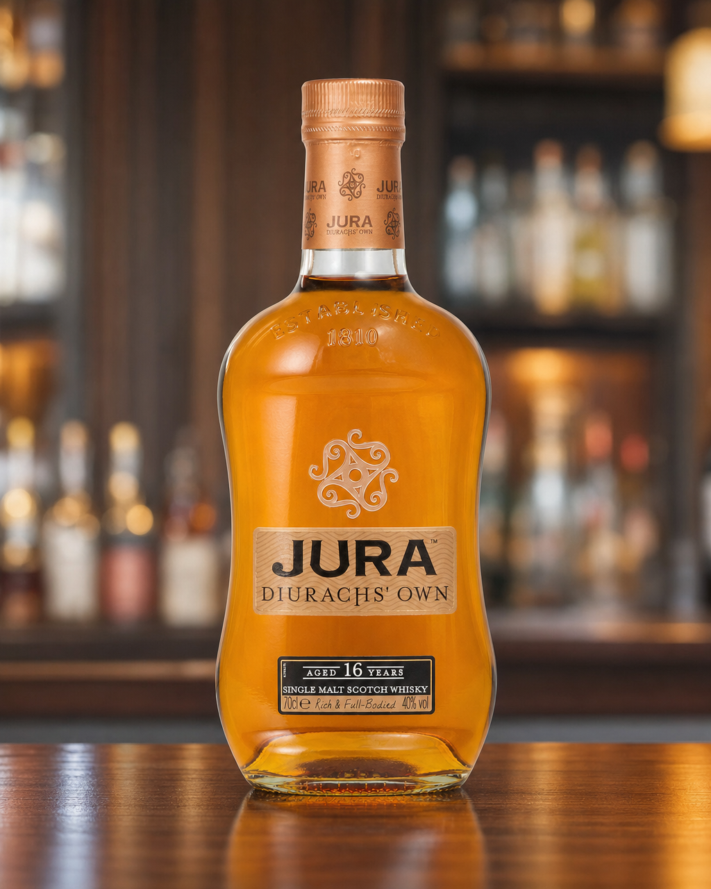 Jura 16 Year Old Diurachs' Own bottle, alternate view