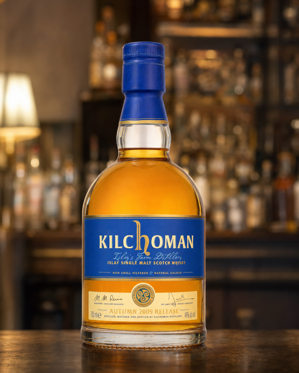 Kilchoman Autumn 2009 Release bottle, alternate view