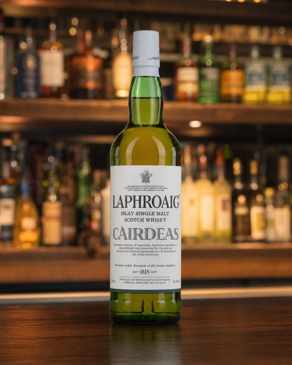 Laphroaig Cairdeas Feis Ile 2008 bottle, alternate view