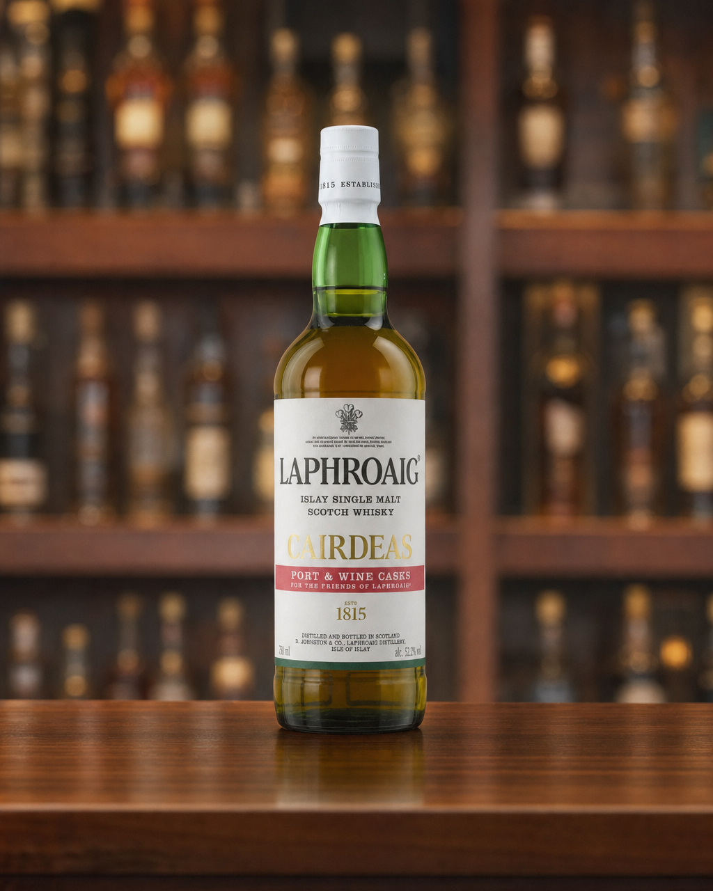 Laphroaig Cairdeas Port & Wine Feis Ile 2020 bottle, alternate view
