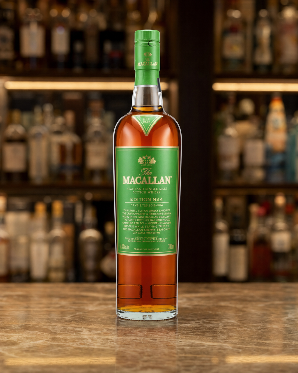 Macallan Edition No4 For Edrington & Maxxium Colleagues bottle, alternate view