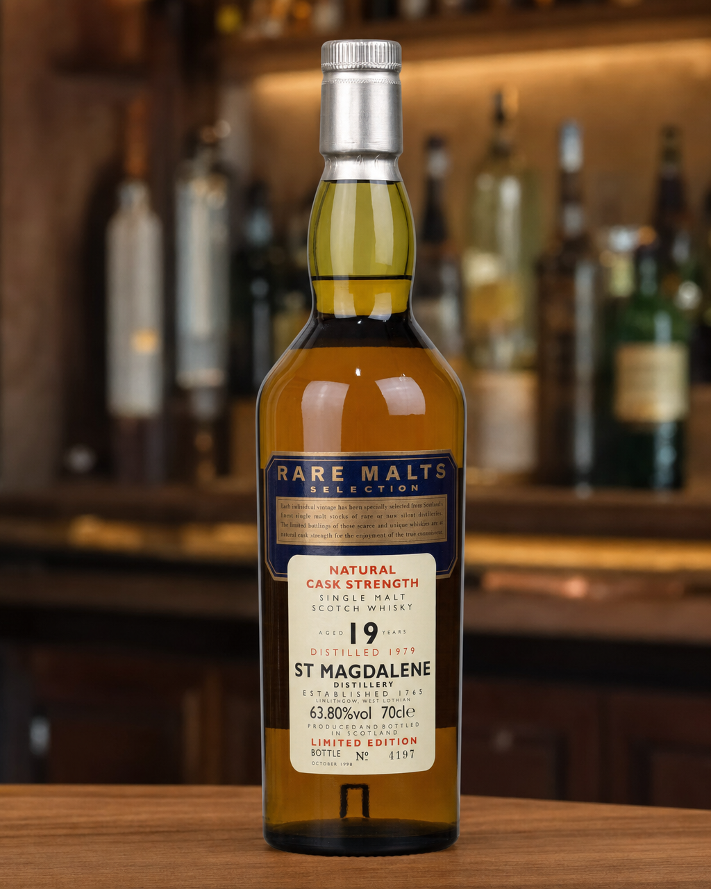 Rare Malts St Magdalene 1979 19 Year Old bottle, alternate view