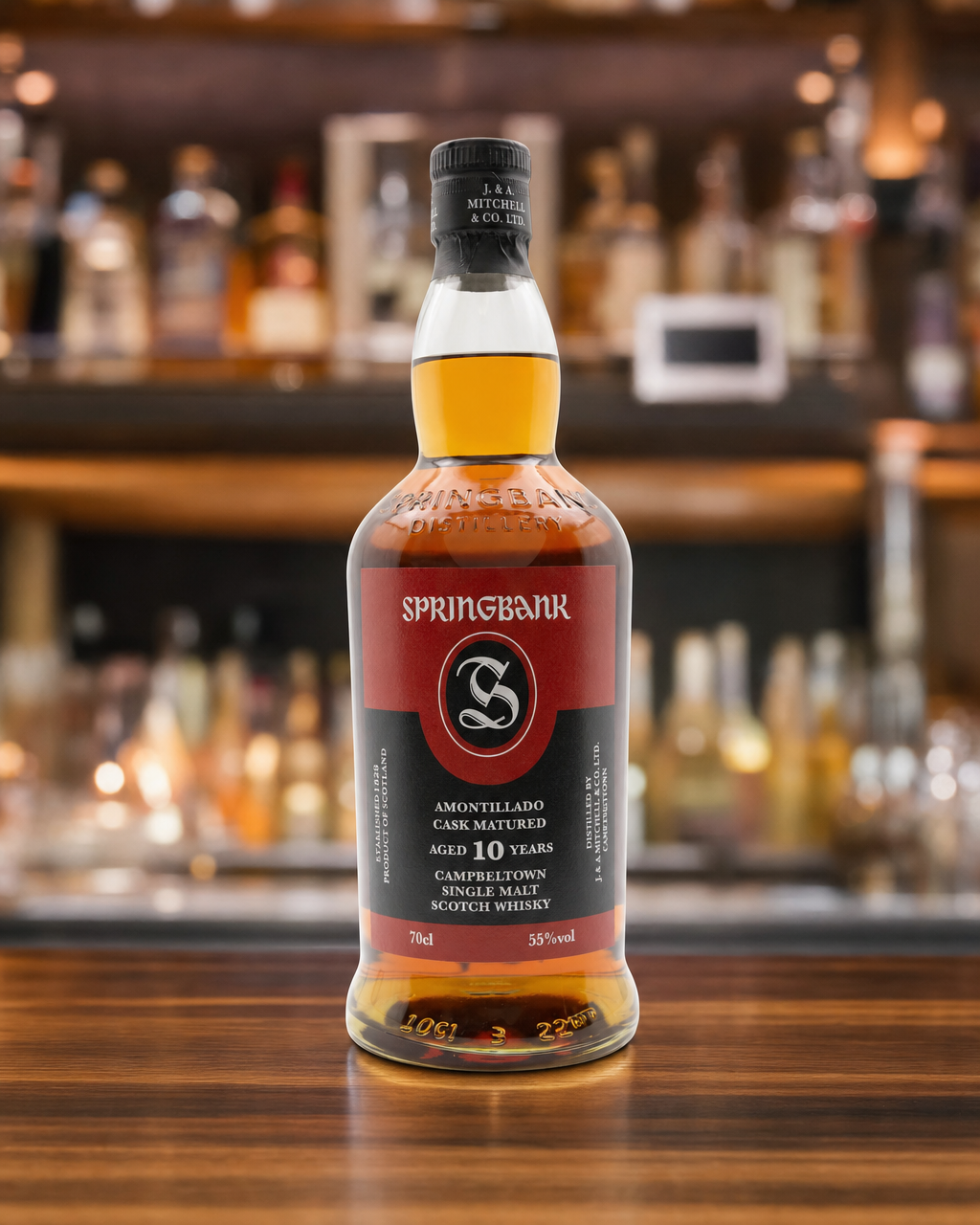 Springbank 2014 10 Year Old Amontillado Cask Matured bottle, alternate view
