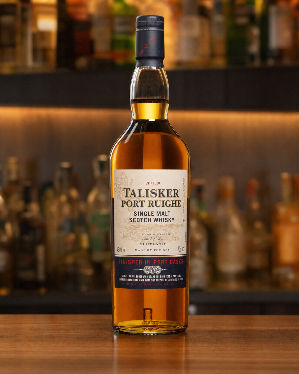 Talisker Port Ruighe bottle, alternate view