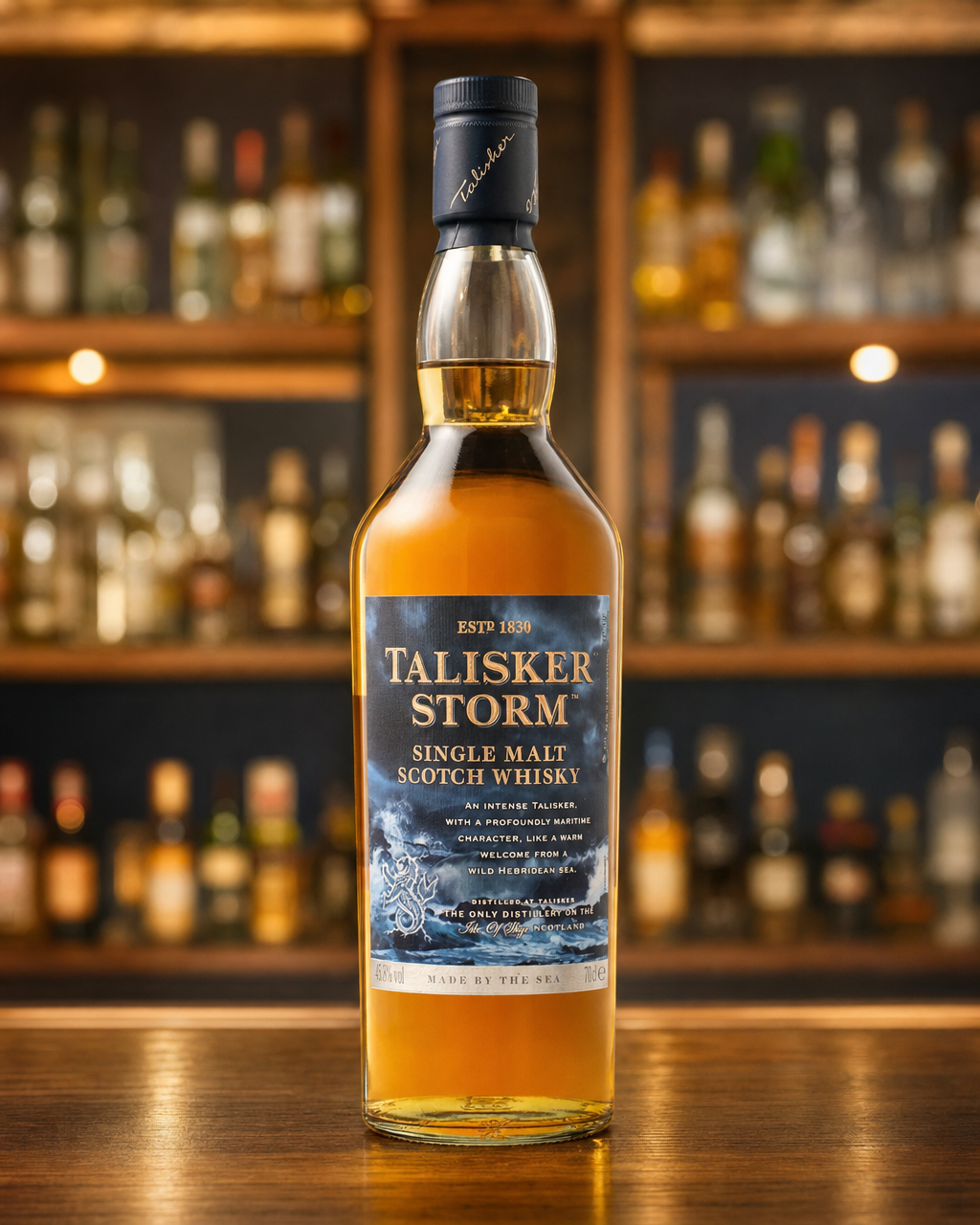 Talisker Storm bottle, alternate view