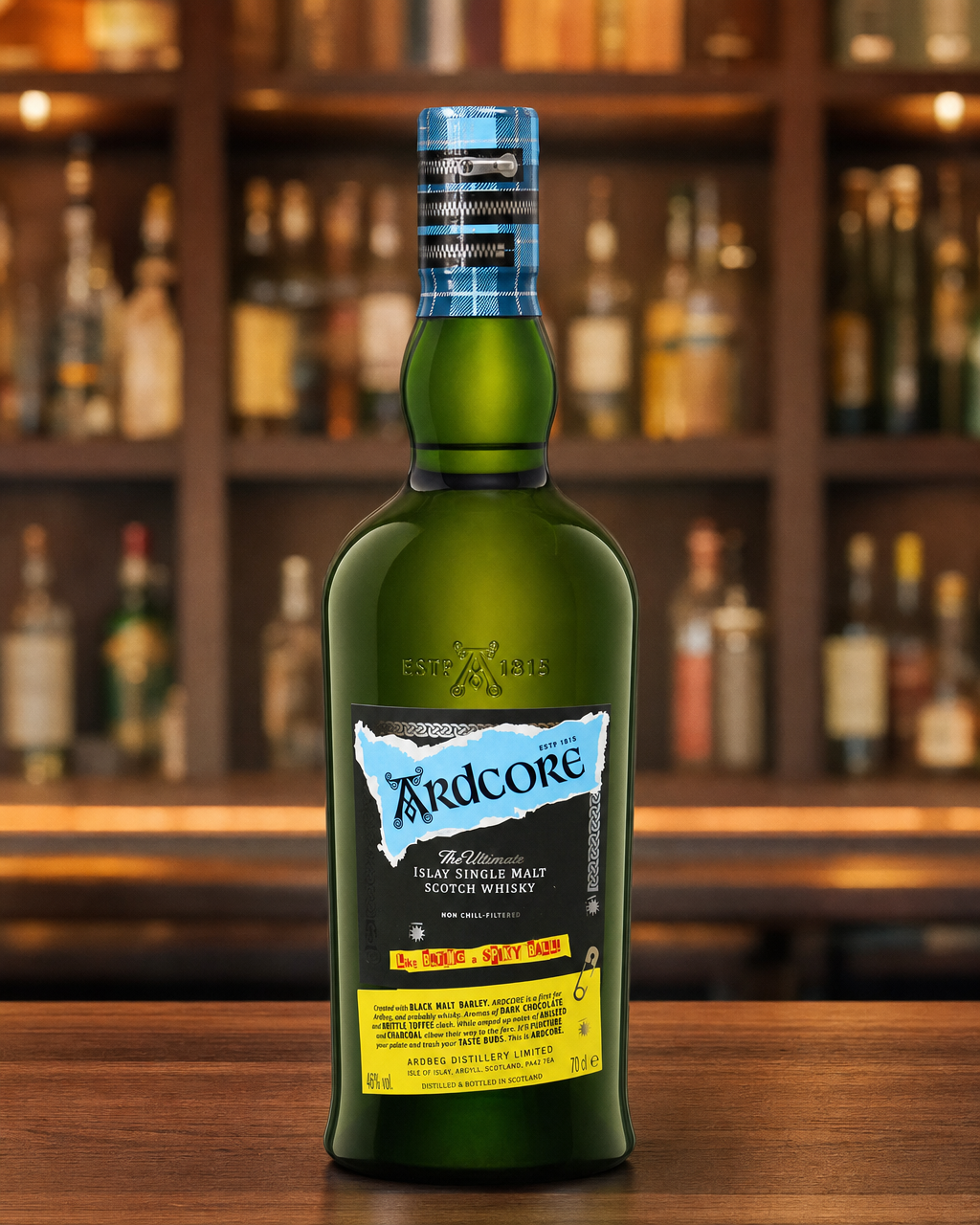 Ardbeg Ardcore bottle, alternate view