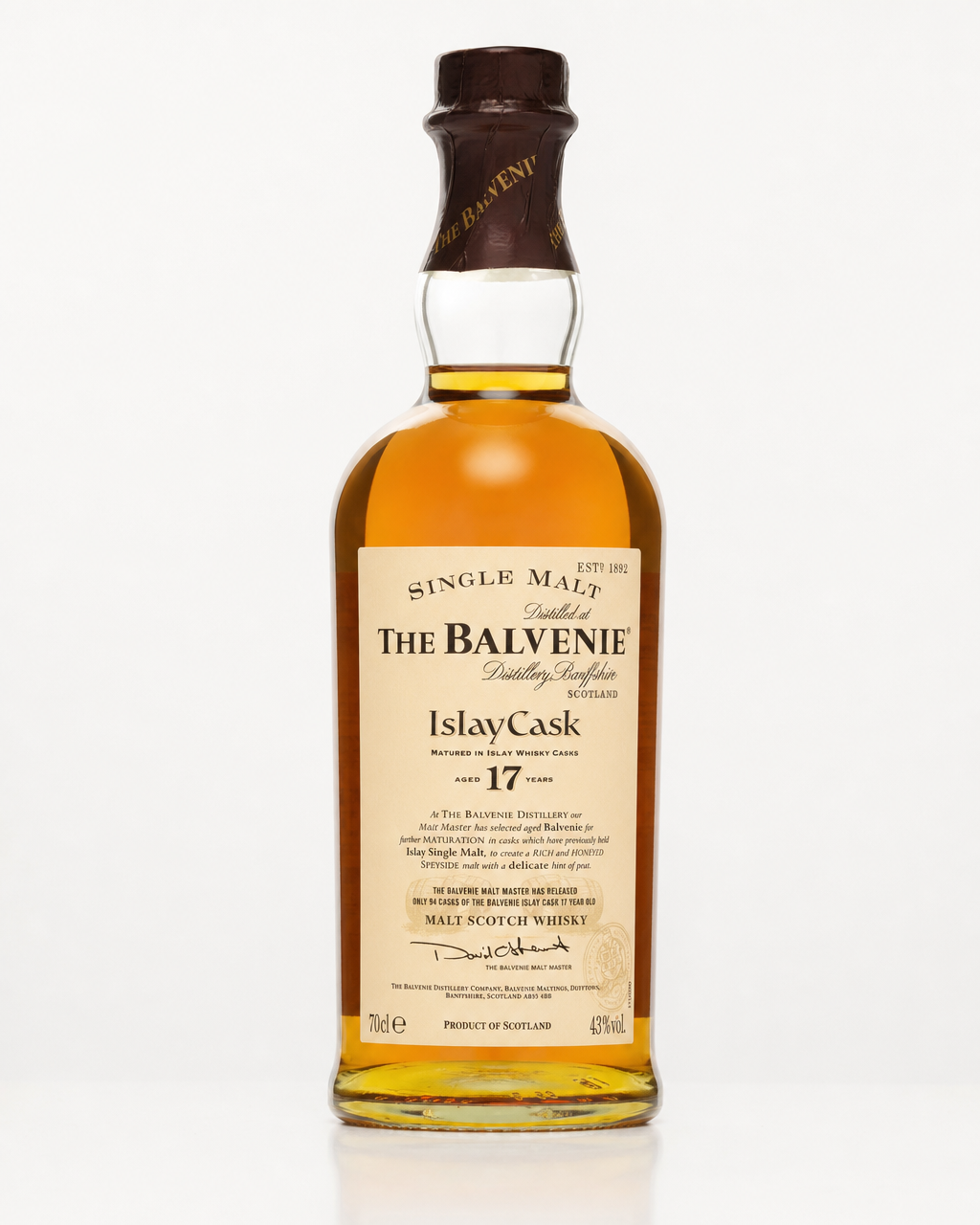 Balvenie 17 Year Old bottle