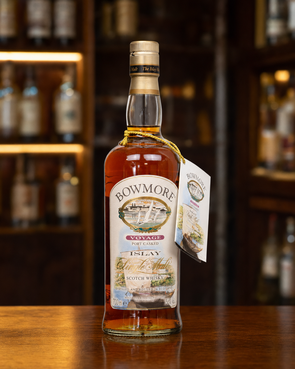 Bowmore Voyage bottle, alternate view