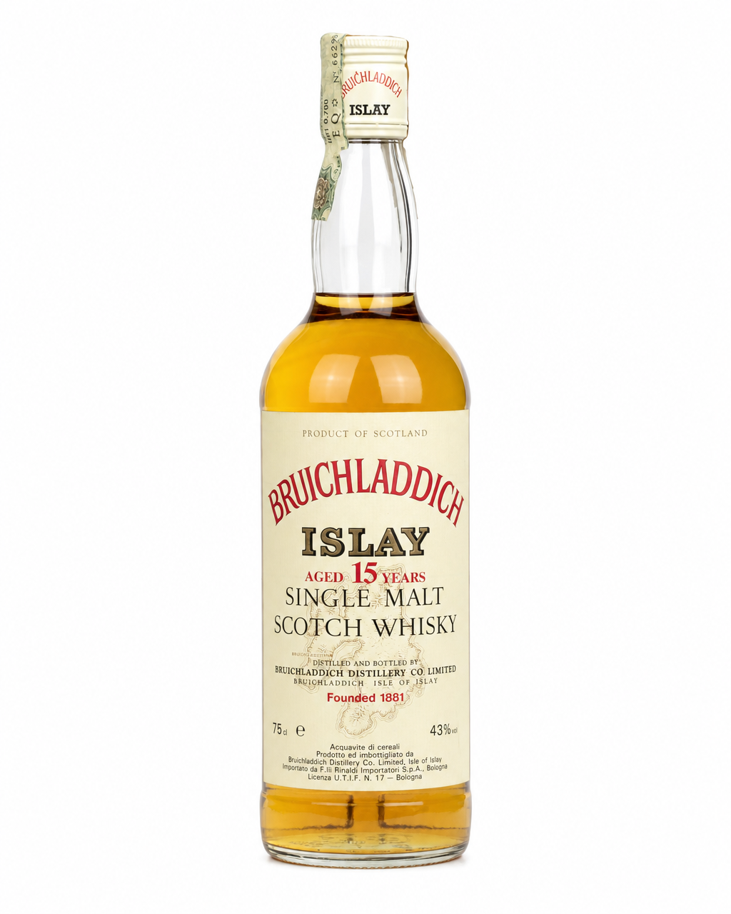 Bruichladdich 15 Year Old bottle
