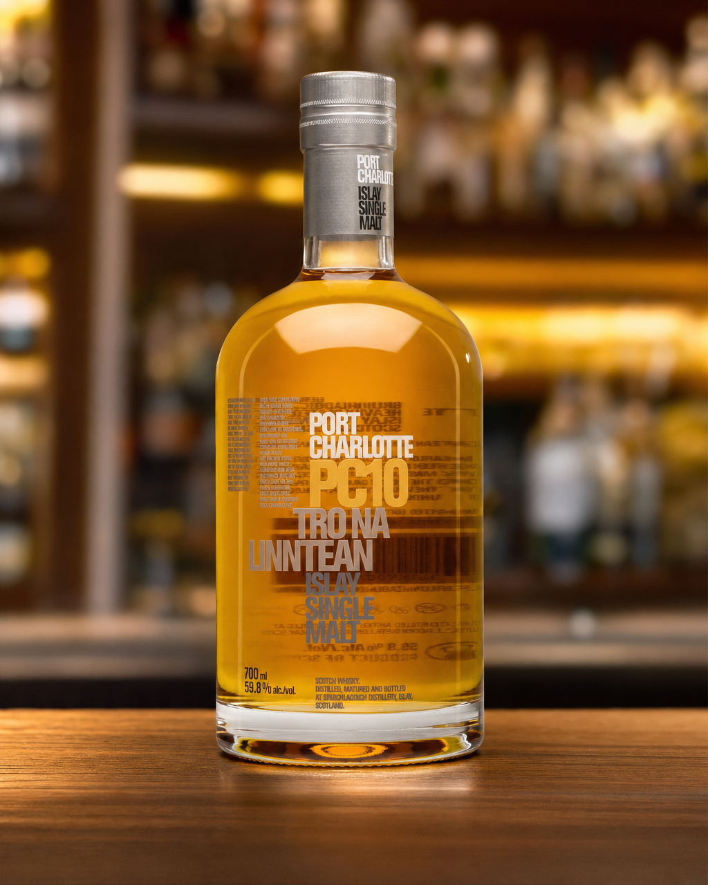 Bruichladdich Port Charlotte PC10 Tro Na Linntean bottle, alternate view