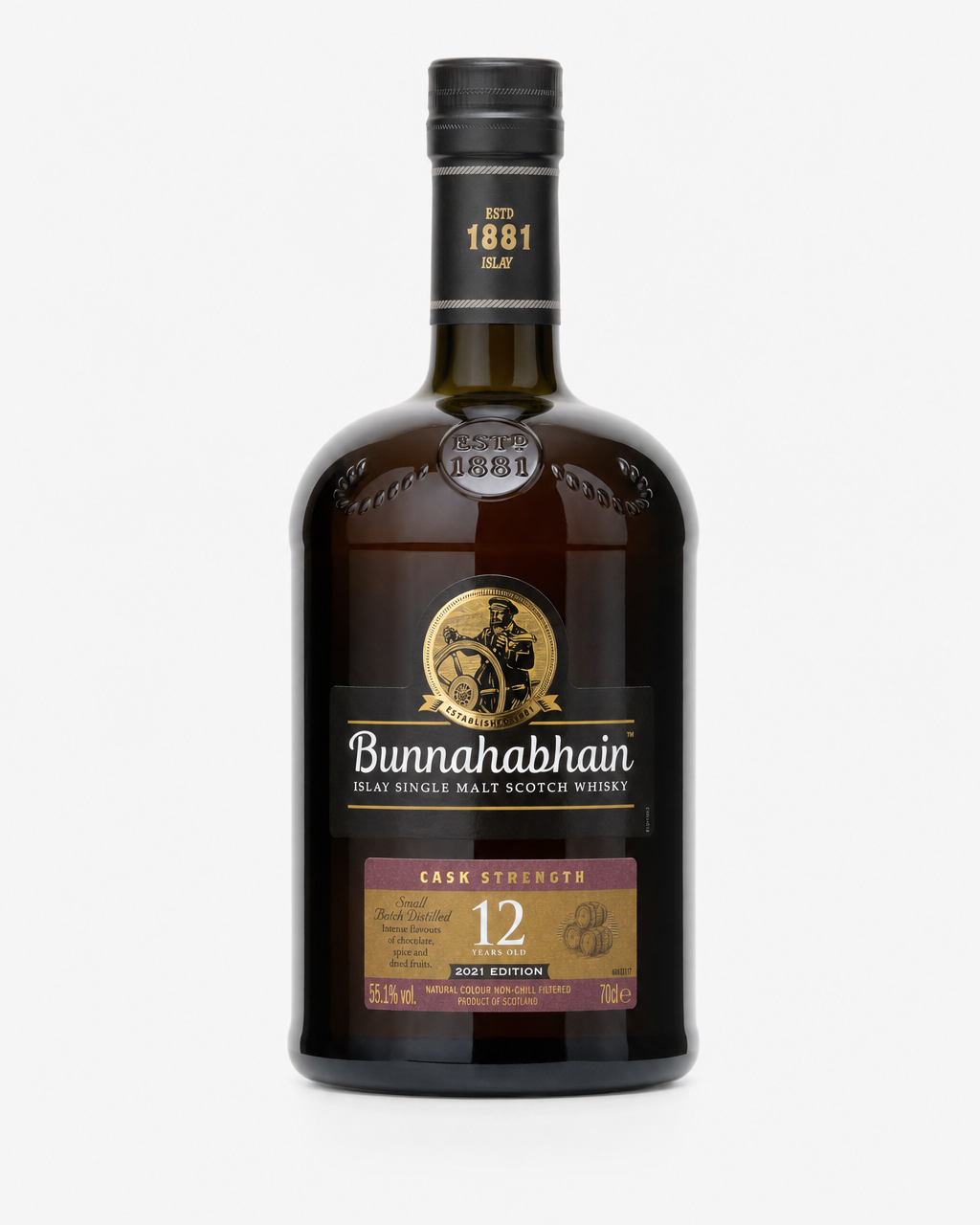 Bunnahabhain 12 Year Old Cask Strength 2021 Edition bottle