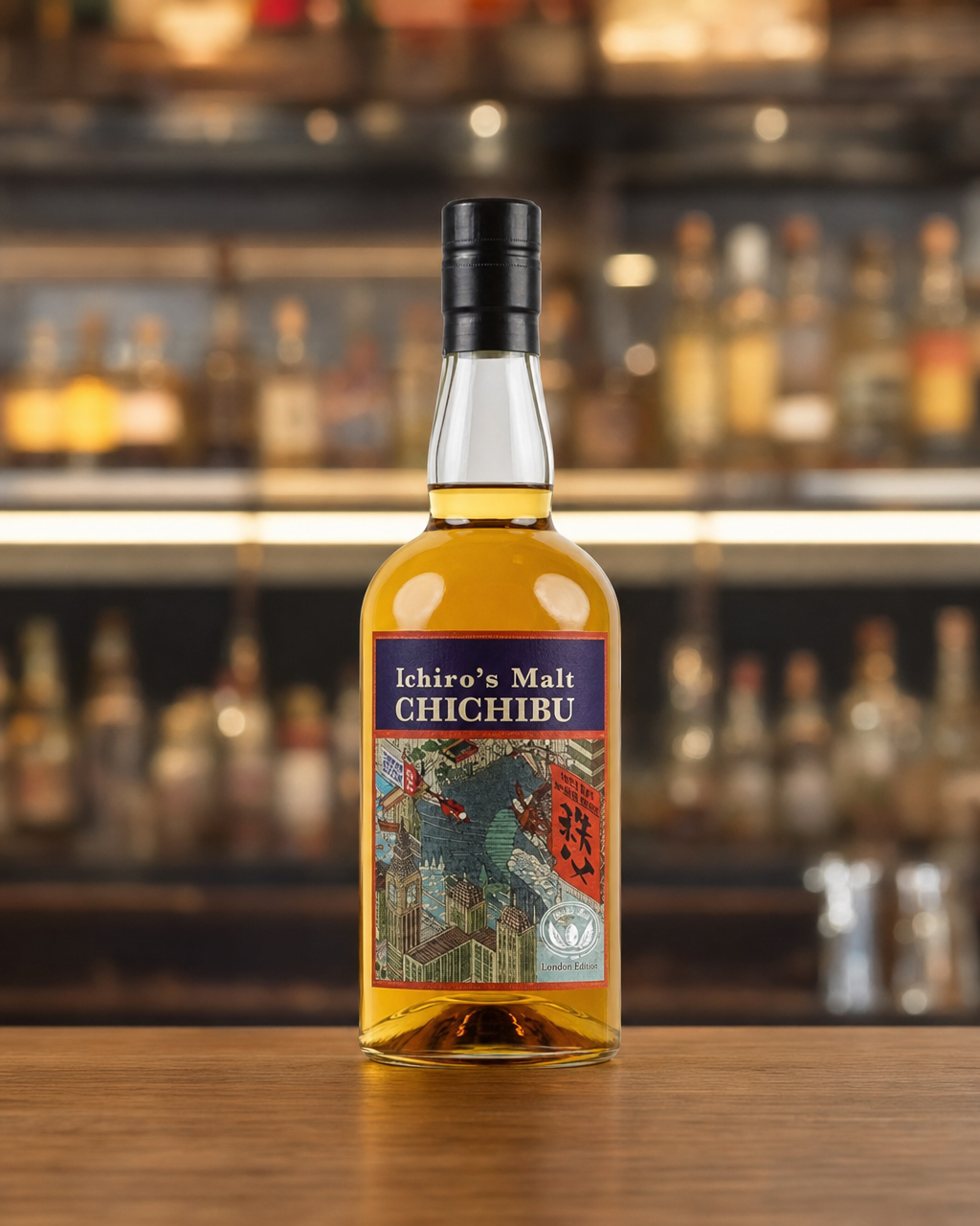 Chichibu Ichiro's Malt London Edition 2021 bottle, alternate view