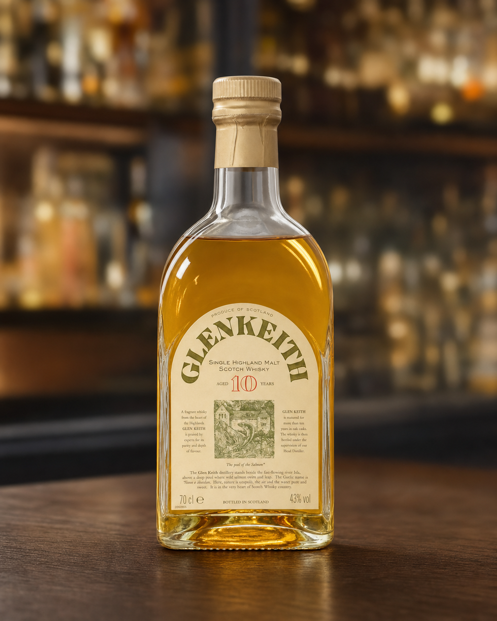 Glen Keith 10 Year Old bottle, alternate view