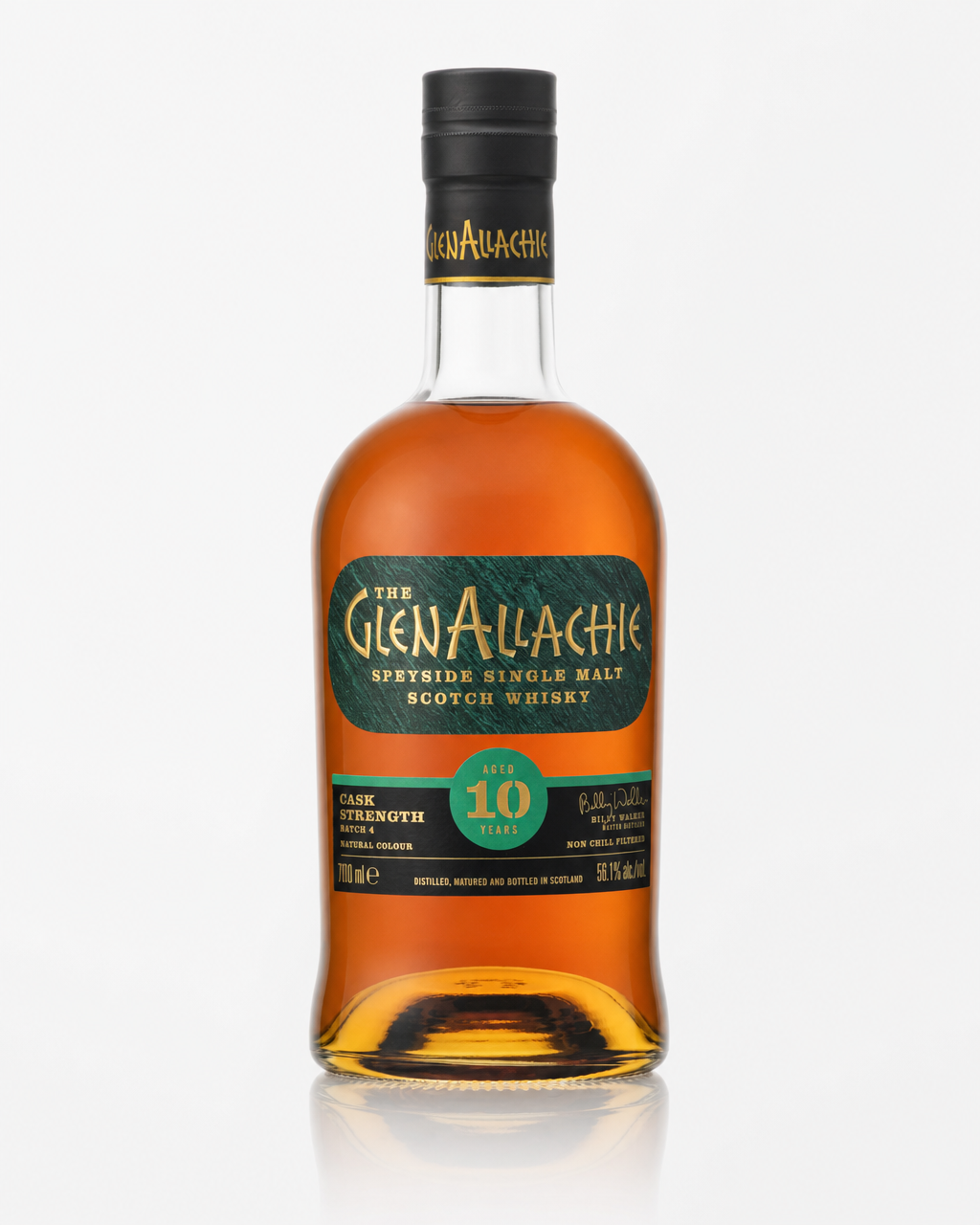 GlenAllachie 10 Year Old Cask Strength Batch #4 bottle