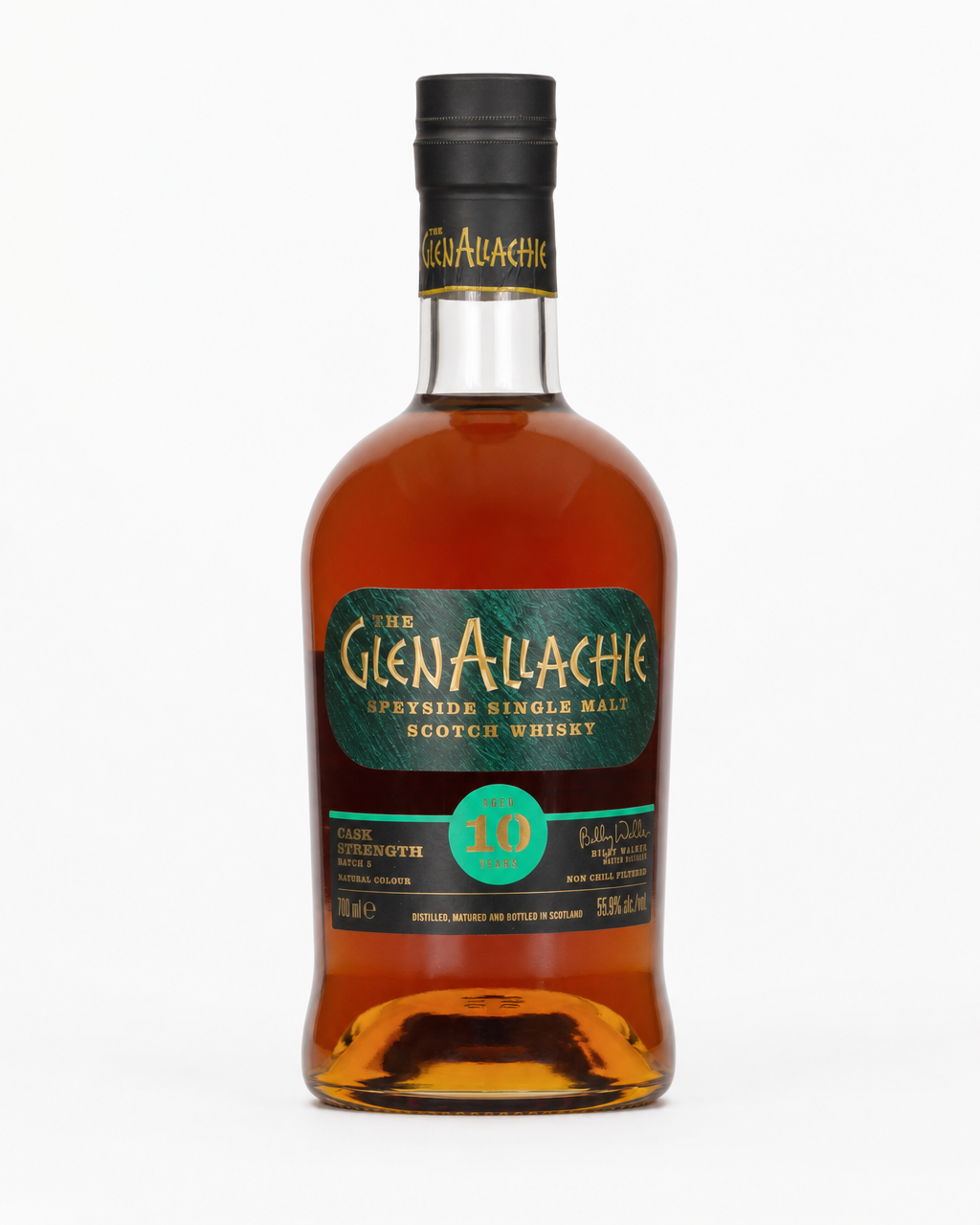 GlenAllachie 10 Year Old Cask Strength Batch #5 bottle