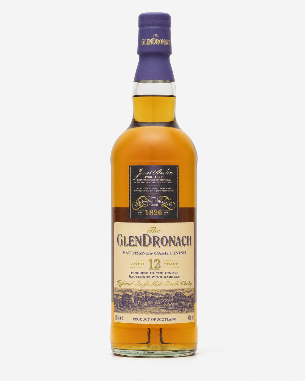GlenDronach 12 Year Old Sauternes Finish bottle