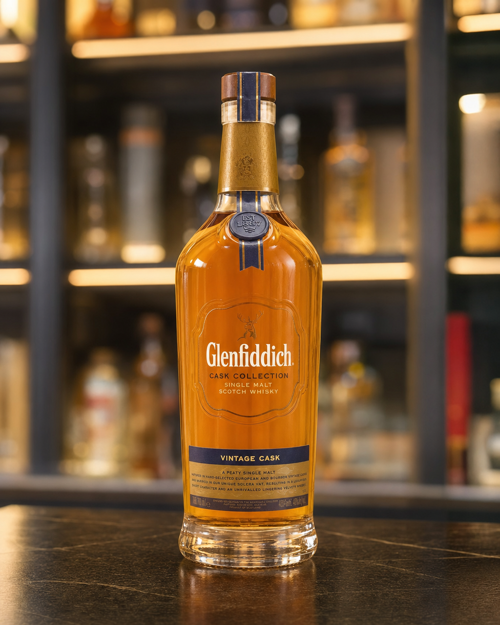 Glenfiddich Cask Collection Vintage Cask bottle, alternate view