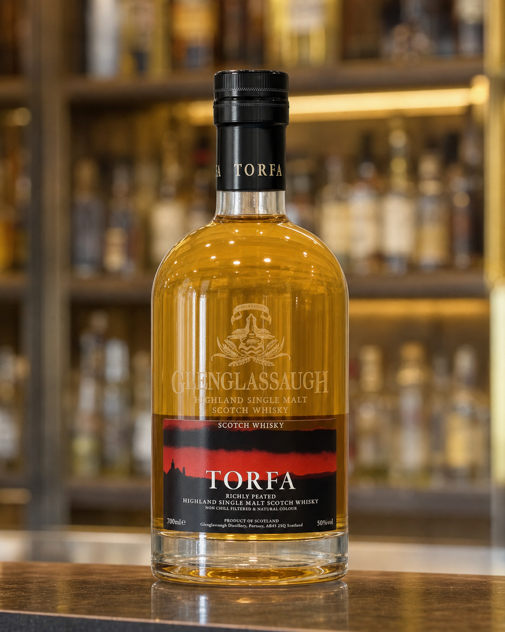 Glenglassaugh Torfa bottle, alternate view