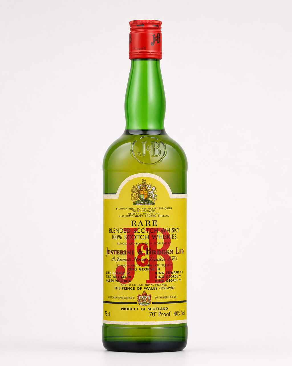 J & B Rare bottle